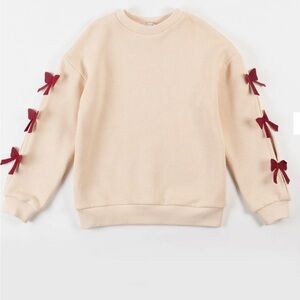 YELL-OH SAND BOW SWEATSHIRT SIZE 8